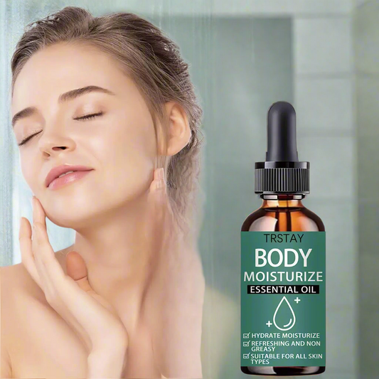 Body moisturizing essential oil is suitable for all skin types for moisturizing, refreshing and non greasy.